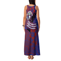 Saipan Northern Mariana Islands Family Matching Tank Maxi Dress and Hawaiian Shirt Polynesian Tribal Tattoo Art With Hibiscus Flowers And Seal TS04 - Polynesian Pride