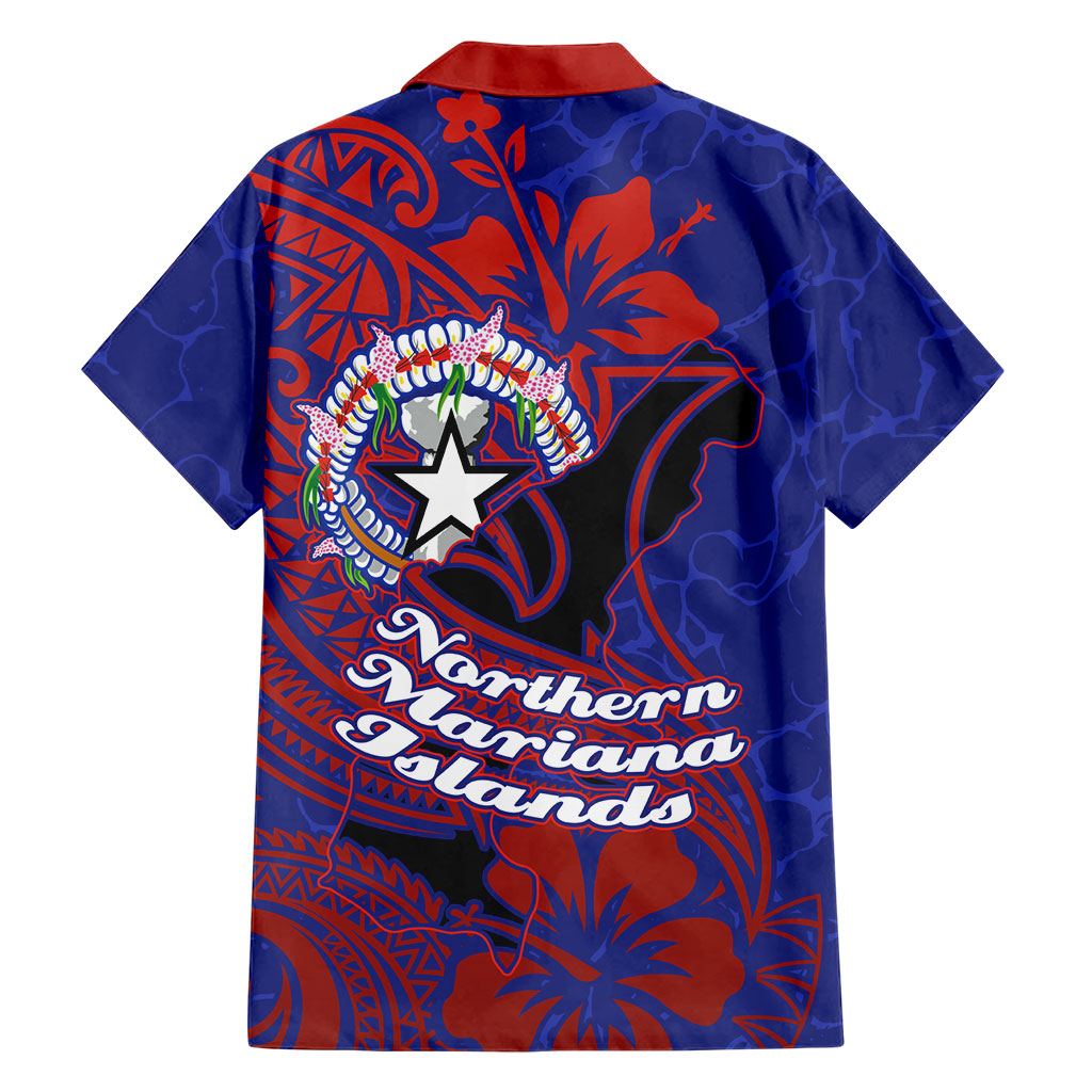 Saipan Northern Mariana Islands Hawaiian Shirt Polynesian Tribal Tattoo Art With Hibiscus Flowers And Seal TS04 - Polynesian Pride