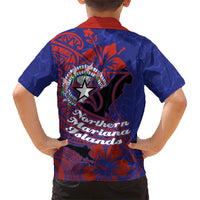 Saipan Northern Mariana Islands Hawaiian Shirt Polynesian Tribal Tattoo Art With Hibiscus Flowers And Seal TS04 - Polynesian Pride