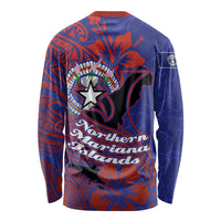 Saipan Northern Mariana Islands Long Sleeve Shirt Polynesian Tribal Tattoo Art With Hibiscus Flowers And Seal TS04 - Polynesian Pride