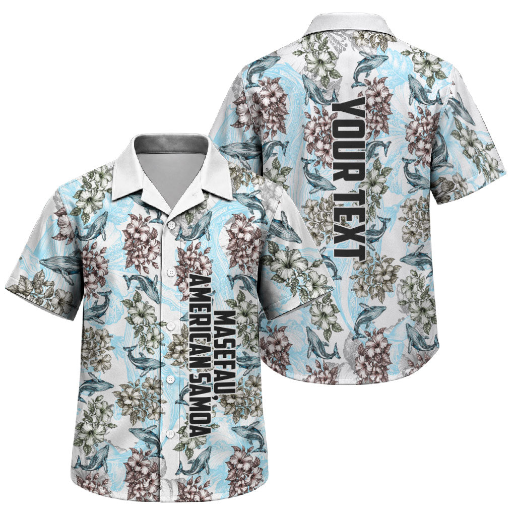 Personalized Masefau American Samoa Family Matching Mermaid Dress and Hawaiian Shirt Vintage Whale Hibiscus Ocean Waves