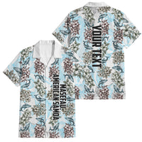 Personalized Masefau American Samoa Family Matching Tank Maxi Dress and Hawaiian Shirt Vintage Whale Hibiscus Ocean Waves