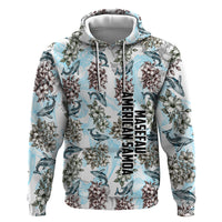 Personalized Masefau American Samoa Hoodie Vintage Whale Hibiscus Ocean Waves