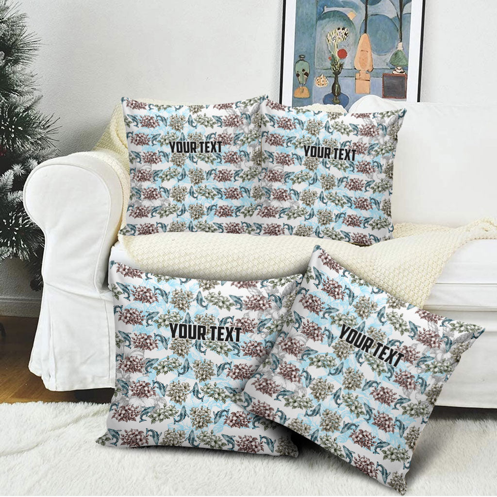 Personalized Masefau American Samoa Pillow Cover Vintage Whale Hibiscus Ocean Waves