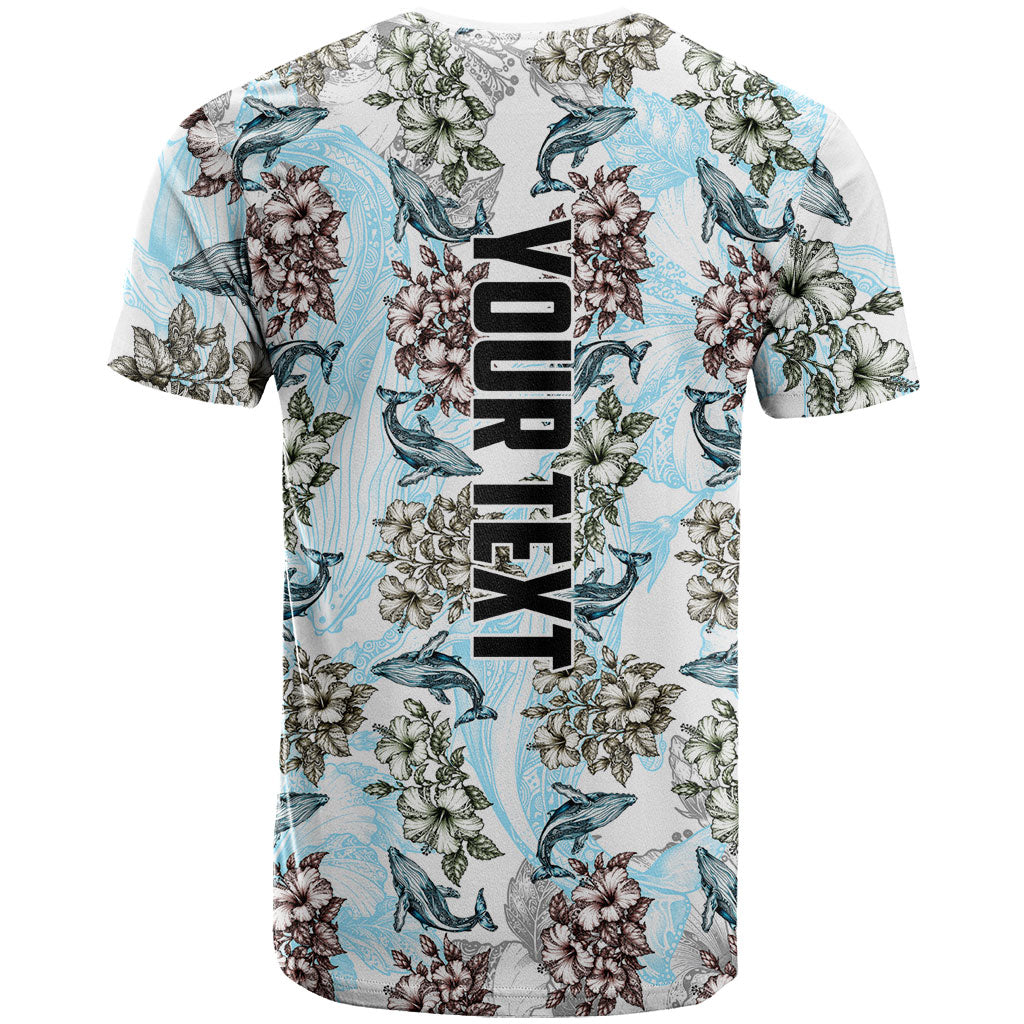 Personalized Masefau American Samoa T Shirt Vintage Whale Hibiscus Ocean Waves