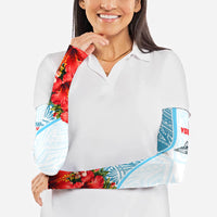 Personalized American Samoa Masefau Arm Sleeves Hibiscus Tropical Floral Whale Polynesian Tribal Pattern