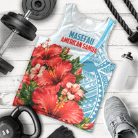 Personalized American Samoa Masefau Men Tank Top Hibiscus Tropical Floral Whale Polynesian Tribal Pattern