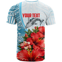 Personalized American Samoa Masefau T Shirt Hibiscus Tropical Floral Whale Polynesian Tribal Pattern