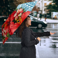Personalized American Samoa Masefau Umbrella Hibiscus Tropical Floral Whale Polynesian Tribal Pattern