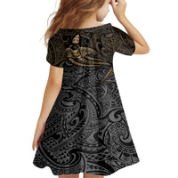 Polynesian Family Matching Off Shoulder Maxi Dress and Hawaiian Shirt Hammerhead Shark Tribal Pattern TS04 - Polynesian Pride