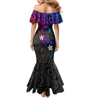 Turtle and Plumeria - Polynesian Family Matching Mermaid Dress and Hawaiian Shirt TS04 - Polynesian Pride