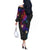 Turtle and Plumeria - Polynesian Off The Shoulder Long Sleeve Dress TS04 - Polynesian Pride