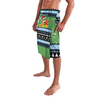 Micronesia Christmas Lavalava with Santa Turtle Coral Reef and Holiday Ocean Pattern - Polynesian Pride