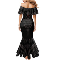 Feminine Polynesian Family Matching Mermaid Dress and Hawaiian Shirt Mandala Tattoo Style TS04 - Polynesian Pride