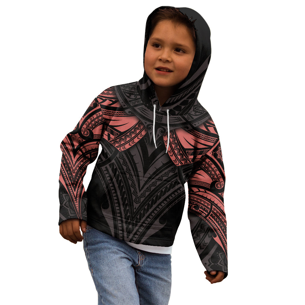 Feminine Polynesian Kid Hoodie Mandala Tattoo Style TS04 - Polynesian Pride
