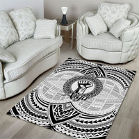 Aiga Samoa Raised Fist Area Rug Polynesian Tribal Tattoo Art Family Pride TS04 - Polynesian Pride