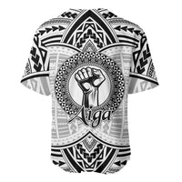 Aiga Samoa Raised Fist Baseball Jersey Polynesian Tribal Tattoo Art Family Pride TS04 - Polynesian Pride