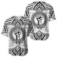 Aiga Samoa Raised Fist Baseball Jersey Polynesian Tribal Tattoo Art Family Pride TS04 - Polynesian Pride
