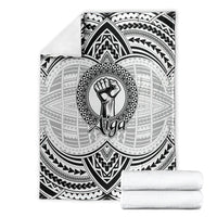 Aiga Samoa Raised Fist Blanket Polynesian Tribal Tattoo Art Family Pride TS04 - Polynesian Pride