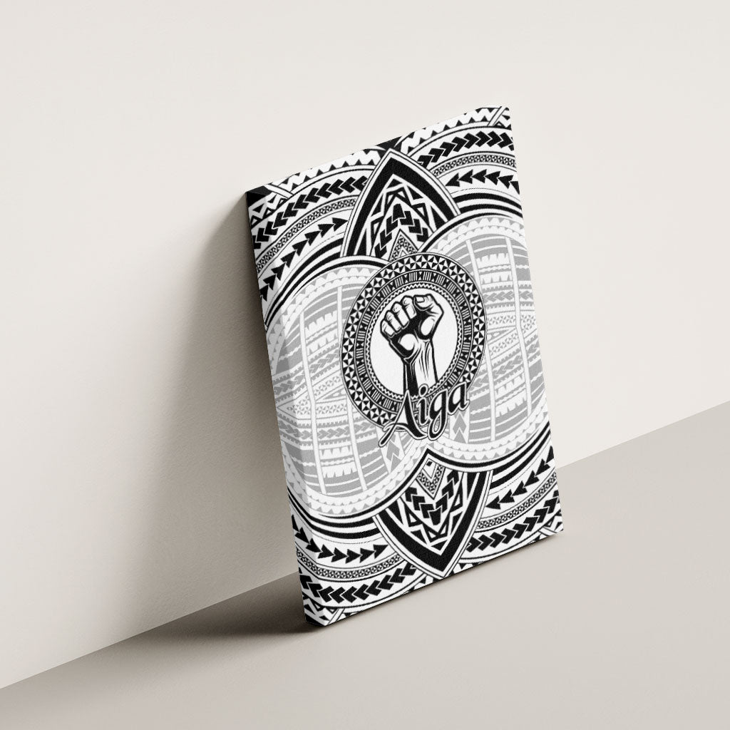 Aiga Samoa Raised Fist Canvas Wall Art Polynesian Tribal Tattoo Art Family Pride TS04 - Polynesian Pride