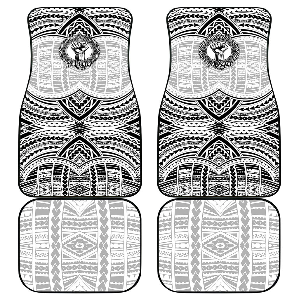Aiga Samoa Raised Fist Car Mats Polynesian Tribal Tattoo Art Family Pride TS04 - Polynesian Pride
