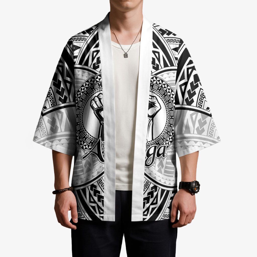 Aiga Samoa Raised Fist Kimono Polynesian Tribal Tattoo Art Family Pride TS04 - Polynesian Pride