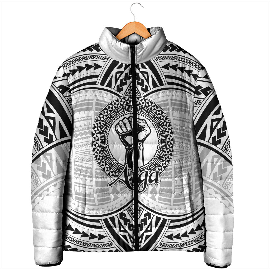 Aiga Samoa Raised Fist Padded Jacket Polynesian Tribal Tattoo Art Family Pride TS04 - Polynesian Pride