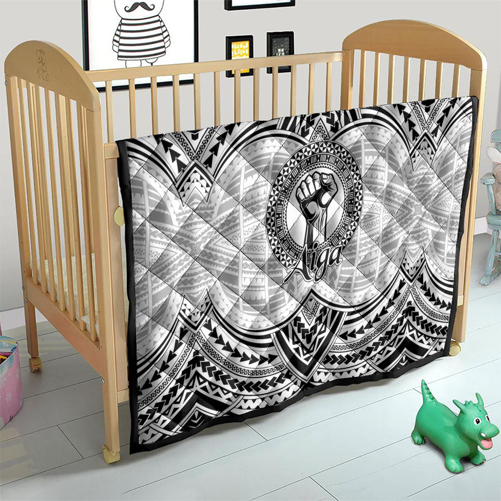 Aiga Samoa Raised Fist Quilt Polynesian Tribal Tattoo Art Family Pride TS04 - Polynesian Pride