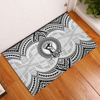 Aiga Samoa Raised Fist Rubber Doormat Polynesian Tribal Tattoo Art Family Pride TS04 - Polynesian Pride