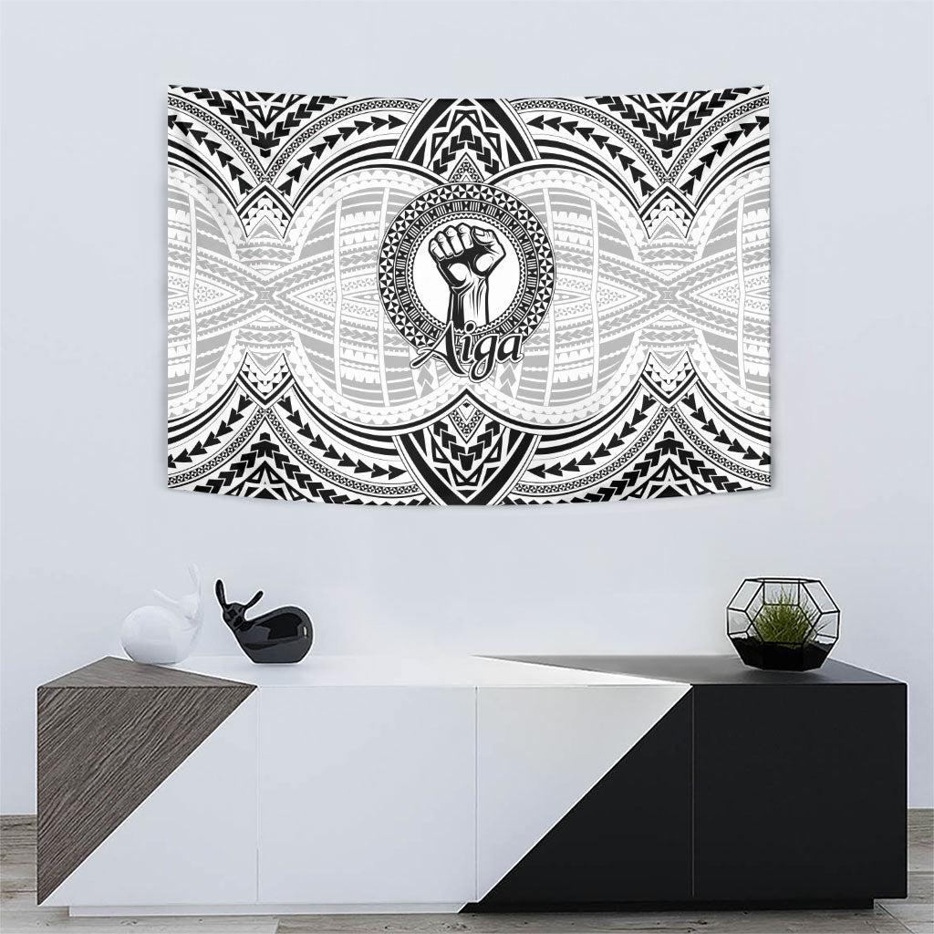 Aiga Samoa Raised Fist Tapestry Polynesian Tribal Tattoo Art Family Pride TS04 - Polynesian Pride