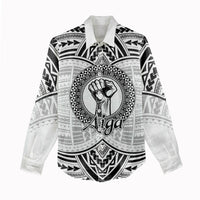 Aiga Samoa Raised Fist Women Casual Shirt Polynesian Tribal Tattoo Art Family Pride TS04 - Polynesian Pride
