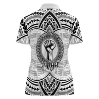 Aiga Samoa Raised Fist Women Polo Shirt Polynesian Tribal Tattoo Art Family Pride TS04 - Polynesian Pride