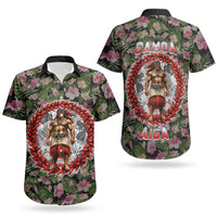 Samoa Aiga Polynesian Couples Matching Puletasi and Hawaiian Shirt Tropical Floral Hibiscus Pattern Island Heritage TS04 - Polynesian Pride