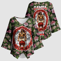 Samoa Aiga Polynesian Kimono Sleeve Blouse Tropical Floral Hibiscus Pattern Island Heritage TS04 - Polynesian Pride