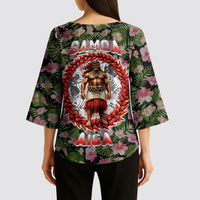 Samoa Aiga Polynesian Kimono Sleeve Blouse Tropical Floral Hibiscus Pattern Island Heritage TS04 - Polynesian Pride