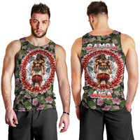 Samoa Aiga Polynesian Men Tank Top Tropical Floral Hibiscus Pattern Island Heritage TS04 - Polynesian Pride