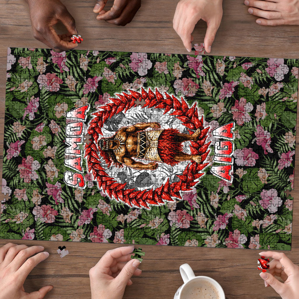 Samoa Aiga Polynesian Puzzle Tropical Floral Hibiscus Pattern Island Heritage TS04 - Polynesian Pride