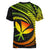 Hawaii Kanaka Maoli Women V Neck T Shirt Polynesian Tornado Infusion Gradient TS04 - Polynesian Pride