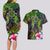Polynesian Couples Matching Long Sleeve Bodycon Dress and Hawaiian Shirt Whales and Compass Gradient Pattern TS04 - Polynesian Pride
