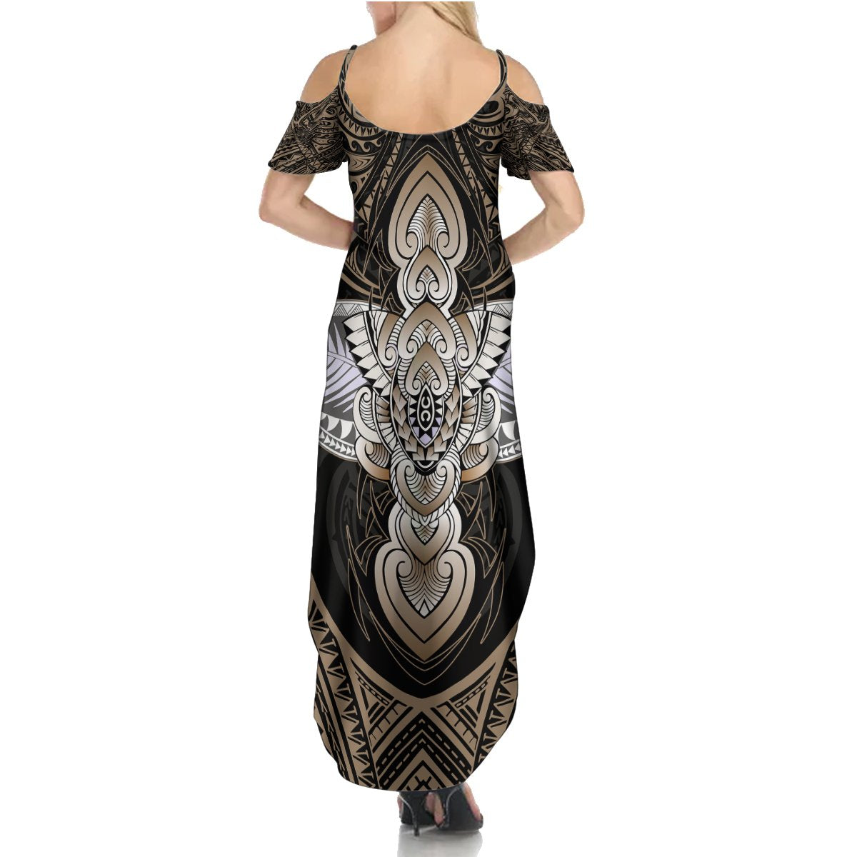 Polynesian Hawaii Tattoo Summer Maxi Dress TS04 - Polynesian Pride