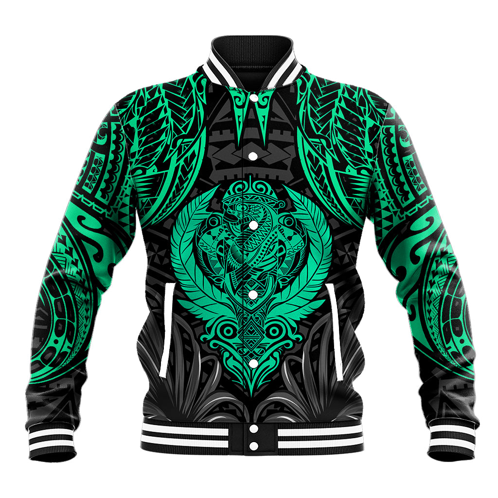 Polynesian Baseball Jacket Abstract Tiki TS04 Unisex Black Yellow - Polynesian Pride