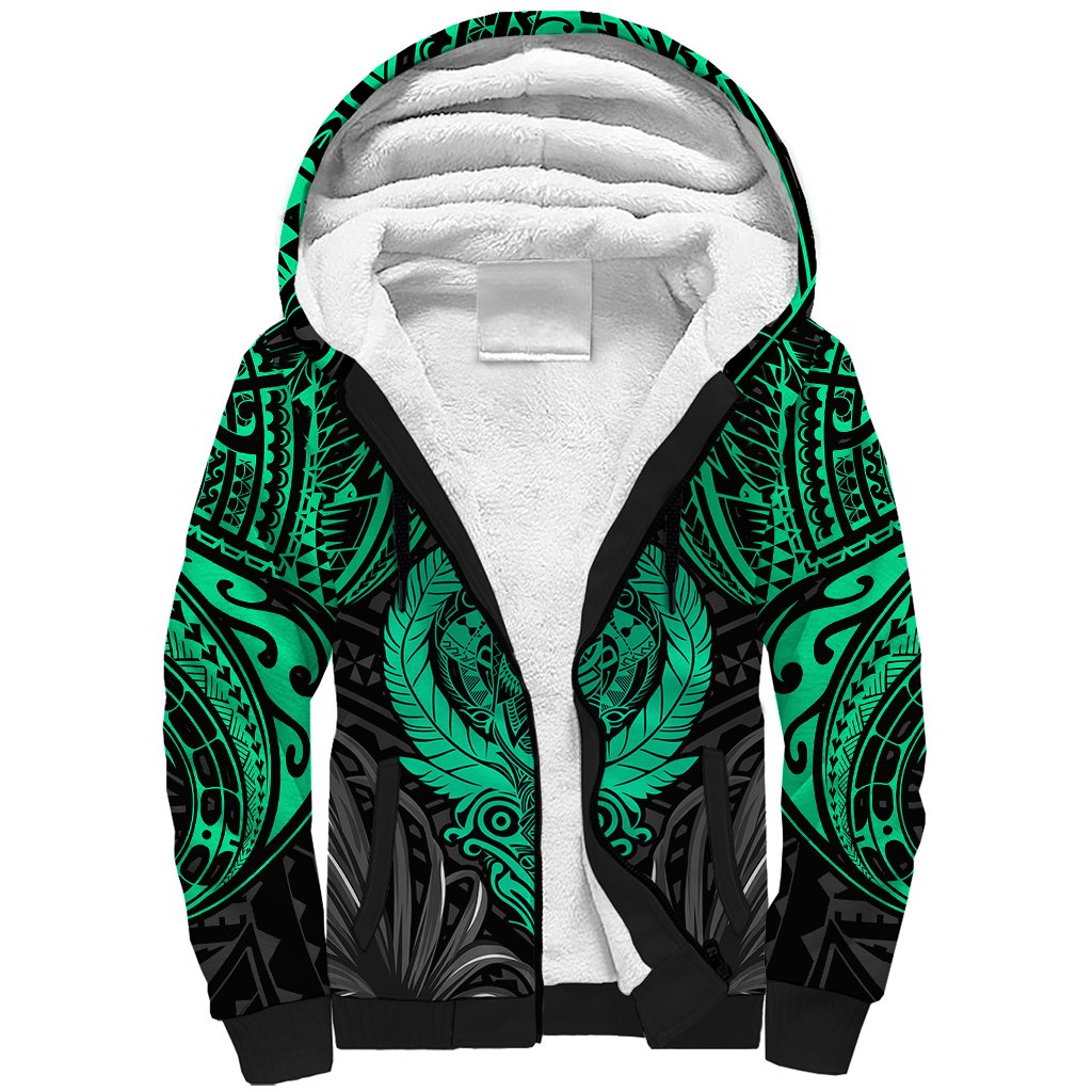 Polynesian Sherpa Hoodie Abstract Tiki TS04 Unisex Black/Yellow - Polynesian Pride