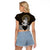 Polynesian Swordfish Raglan Cropped T Shirt with Anchor Pattern and Tribal Turtle TS04 Female Multicolor - Polynesian Pride
