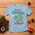 Mele Kalikimaka Santa Climb Palm Tree Hawaiian Christmas T Shirt TS09 Light Blue - Polynesian Pride