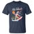 Mele Kalikimaka Surfing Santa Vintage Hawaiian Christmas T Shirt TS09 Navy - Polynesian Pride
