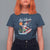 Mele Kalikimaka Surfing Santa Vintage Hawaiian Christmas T Shirt For Women TS09 Navy - Polynesian Pride