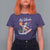 Mele Kalikimaka Surfing Santa Vintage Hawaiian Christmas T Shirt For Women TS09 Purple - Polynesian Pride
