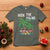 Christmas In Hawaii T Shirt Deck the Palms Firework Merry Christmas Flamingo TS09 Military Green - Polynesian Pride