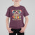 Merry Cruisemas Hawaiian Christmas Palm Tree Sunglass T Shirt For Kid TS09 Maroon - Polynesian Pride