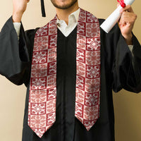 Ulaula Palaka Quilt Hawaii Graduation Stole Hawaiian Tropical Monstera Sea Turtle LT14